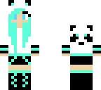blue panda girl