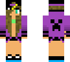 creeper girl with a bra | Minecraft Skin