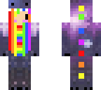 rainbow dino girl
