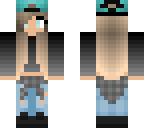 teal blonde girl