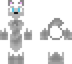 white wolf skin