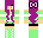 a purple hair girl