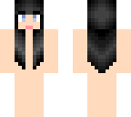 black hair with bow base