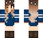 blue jumper girl