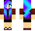 cute blue haired girl
