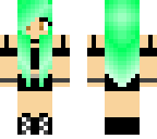 mint green girl