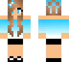 pretty and blue girl