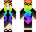 rainbow goth girl