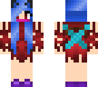 red and blue shadow girl