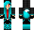 red blue emo wolf