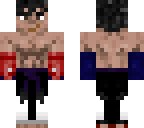 jin kazama in white