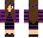 purple and brown hair beauty