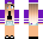 purple flatback hat girl