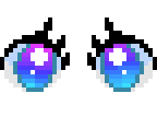 rainbow anime eyes