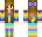 rainbow girl without ears