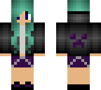 teal creeper girl