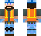 a blue worker