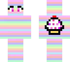 arcoiris pastel cupcake kawaii