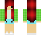 chibi girl in plaid