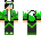 cute green neko boy