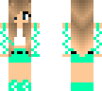 cute teal teen girl