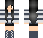 edited striped girl