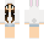 girl with bunny hoodie