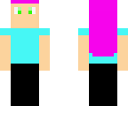 pink hair girl