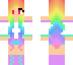 rainbow hair girl