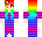 rainbow haired girl