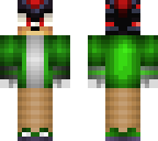 shadow with green clothes