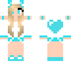 teal heart girl