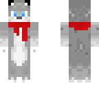 wolf with a scarf