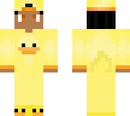 black ducky suit with cap