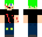 bloody green hair teen