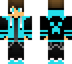 blue gaming creeper guy