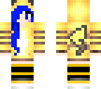 blue haired female pikachu