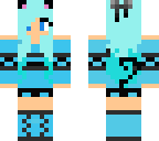 blue kitty girl