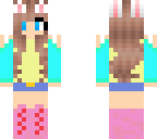 colourful easter girl