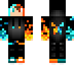 cool fire and ice boy