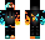cool fire and ice boy