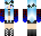 cute goth blue fire chick