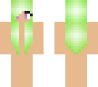 green haired girl template