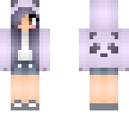 panda girl purple