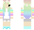 pastel rainbow chibi girl