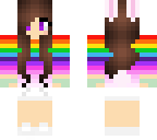 rainbow bunny girl