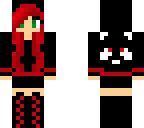 black red panda hoody girl