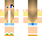 blonde girl 3-pixel arm