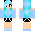 blue cat girl