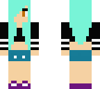 blue haired girl